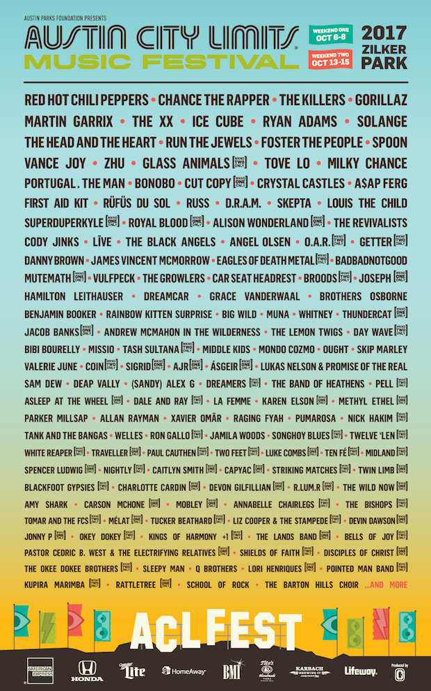 Austin City Limits Music Festival Drops A Massive Lineup + Tickets On Sale