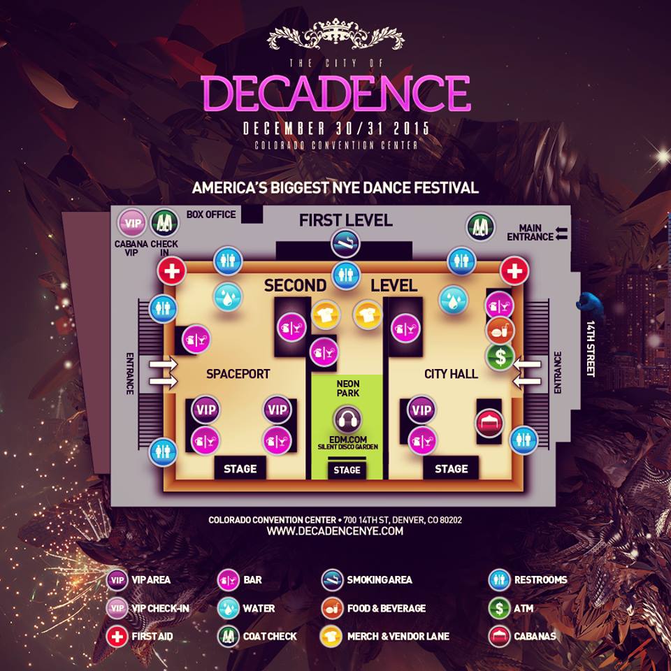 Decadence Arizona Time Slots