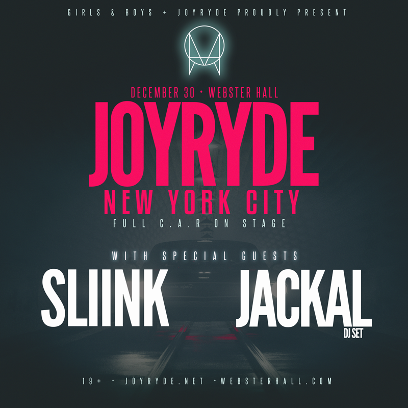 Joyryde To Make New York City Debut Friday At Webster Hall With DJ
