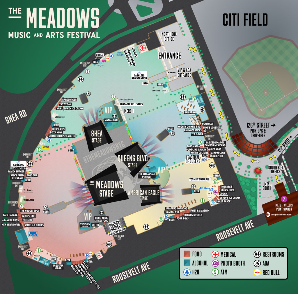 The Meadows NYC Daily Lineup, Afterparty Schedule, Festival Map & Food ...