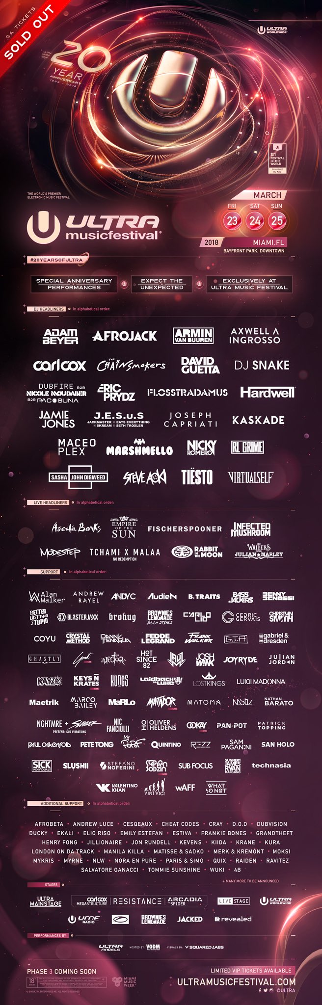 Ultra Miami Finally Reveals Phase 2 For 20th Anniversary