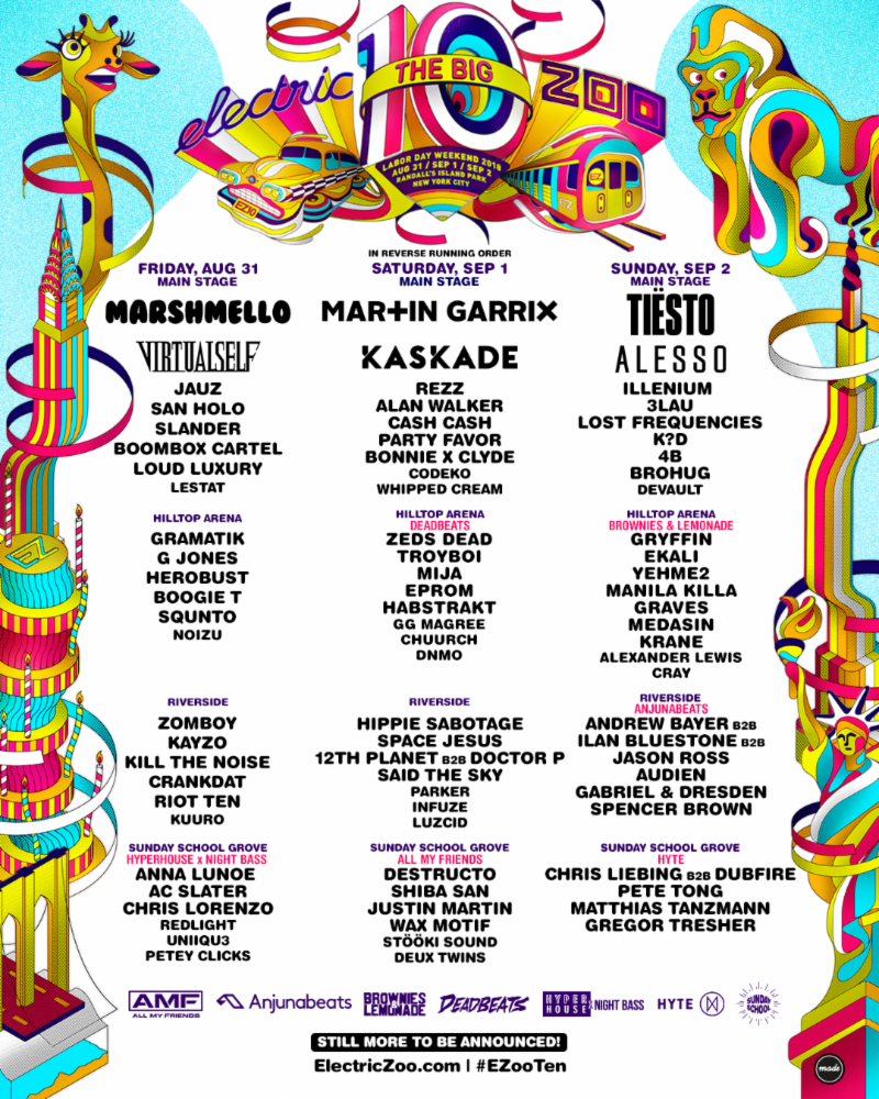 Electric Zoo Shares Day By Day Lineup For 10th Anniversary   Unnamed 9 