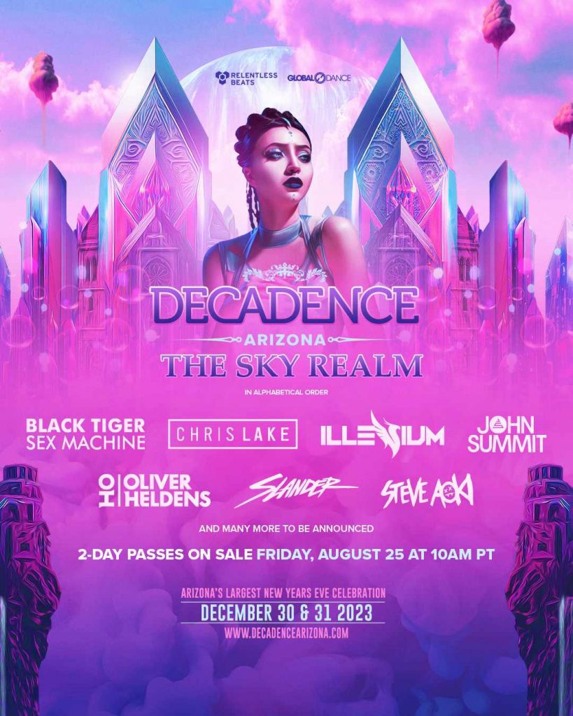 Decadence Arizona Announces Massive 2023 Phase 1 Lineup